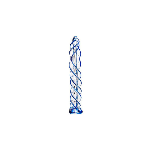 Sexus Blue Helix Glass Dildo by ToyFa