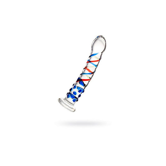 Sexus Blue Tip Suction Cup Glass Dong by ToyFa