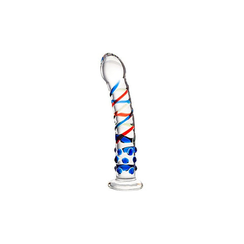 Sexus Blue Tip Suction Cup Glass Dong by ToyFa