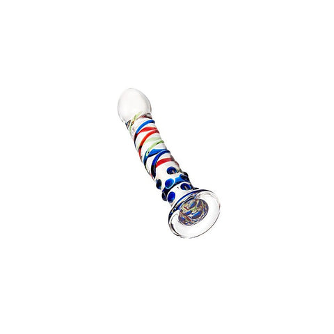 Sexus Blue Tip Suction Cup Glass Dong by ToyFa