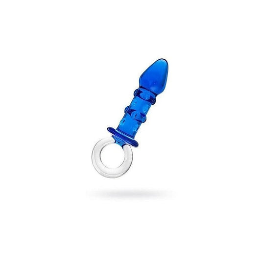 Sexus Glass Butt Plug 16cm Navy Blue by ToyFa