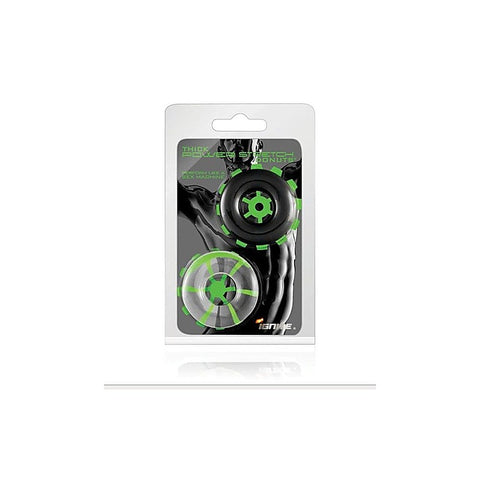 2 Piece Thick Power Stretch Donuts Cock Ring by SI Novelties