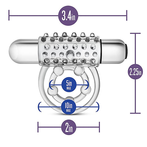 Stay Hard Vibrating Super Clitifier Vibrating Cock Ring