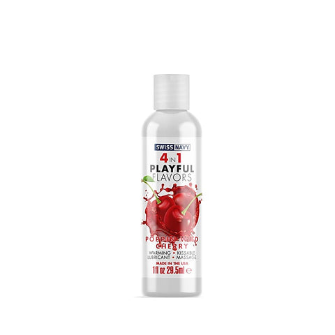 Swiss Navy Playful Flavours 4 In 1 Poppin Wild Cherry