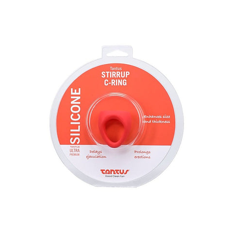 Stirrup Stretchy Mens Silicone Cock Ring by Tantus