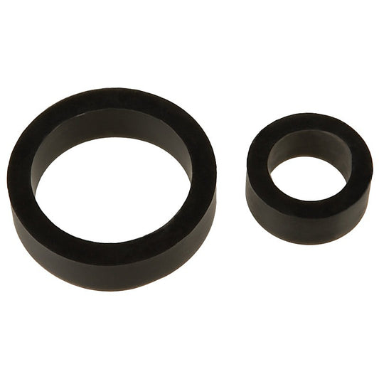 Stretchy Silicone Cock Rings Double Pack by Doc Johnson