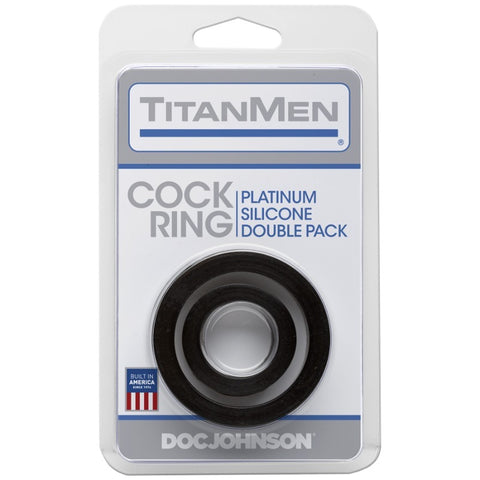 Silicone Cock Rings Double Pk by Doc Johnson