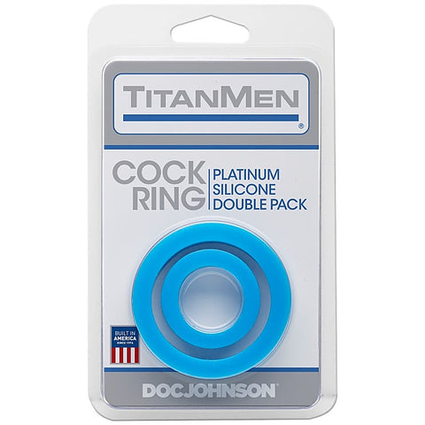 Stretchy Silicone Cock Rings Double Pack by Doc Johnson