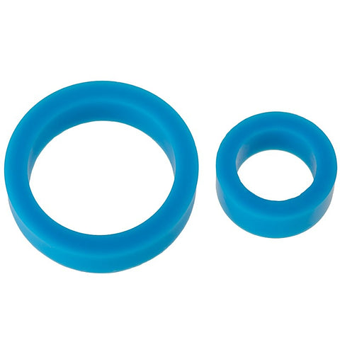 Stretchy Silicone Cock Rings Double Pack by Doc Johnson