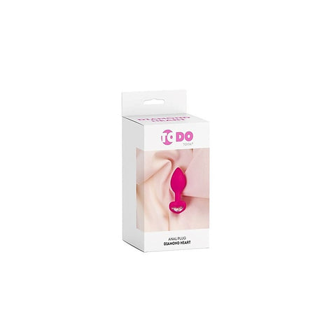 Diamond Heart Silicone Anal Plug by ToDo