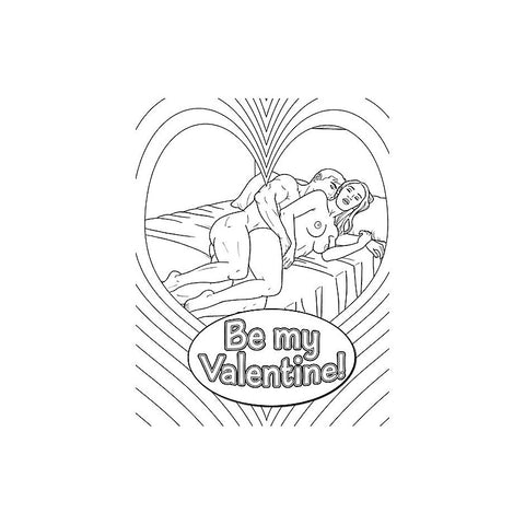 My Naughty Valentine Adult Colouring Book by Wood Rocket