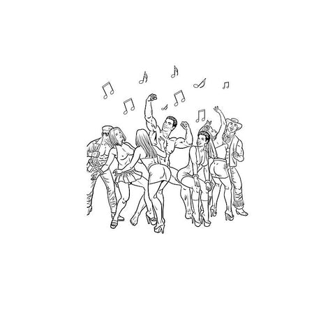 Bachelorette Party Colouring Book by Wood Rocket