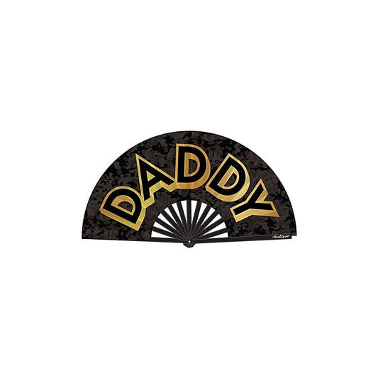 Daddy Large Sized Folding Hand Fan by Wood Rocket