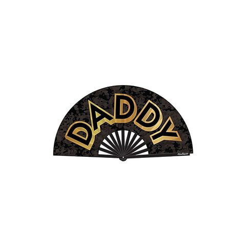 Daddy Large Sized Folding Hand Fan by Wood Rocket