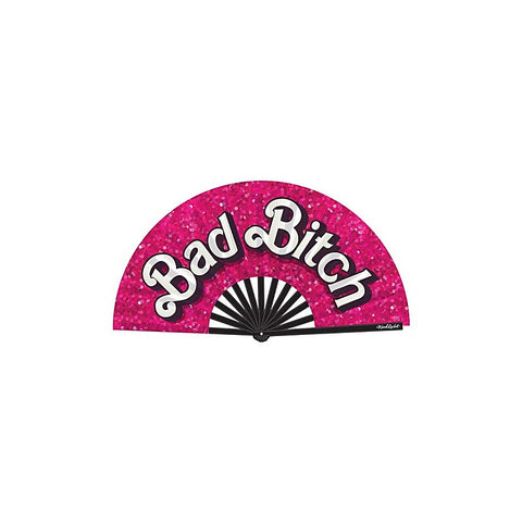 Bad Bitch Barbie Inspired Hand Folding Fan by Wood Rocket