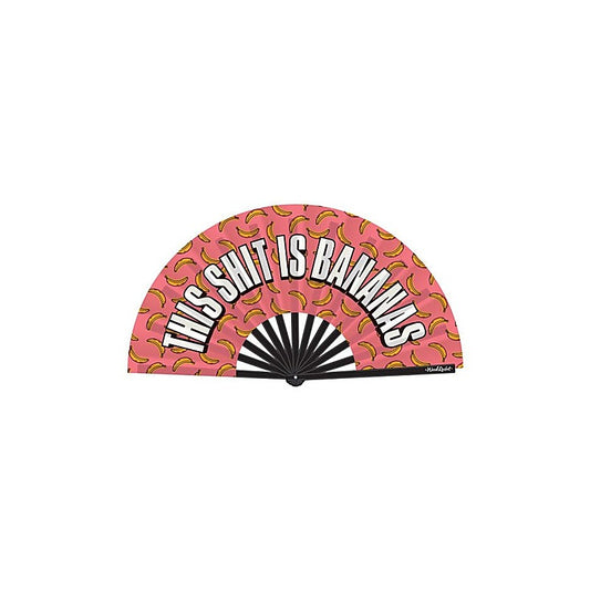 This Shit Is Bananas Folding Fan by Wood Rocket