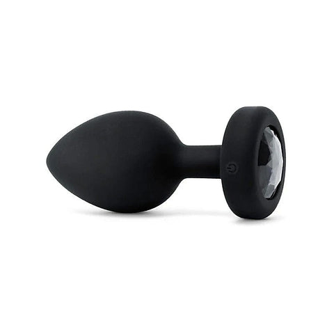 Vibrating Jewel Butt Plug XXL Black by B-Vibe