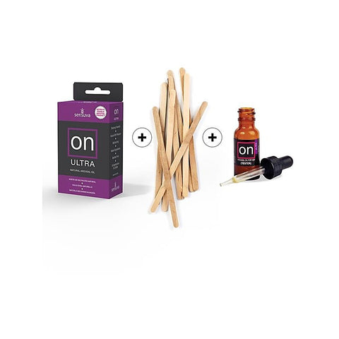 ON Ultra Arousal Massage Oil Kit by Sensuva