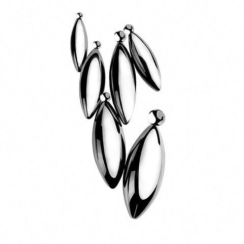 Oval Bullet Urethral Sound with Pull Ring by BDStyle