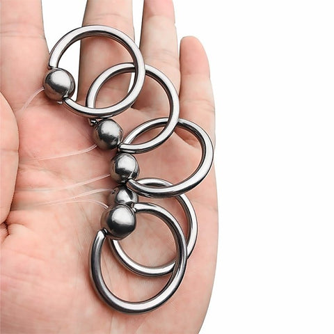 Oval Bullet Urethral Sound with Pull Ring by BDStyle