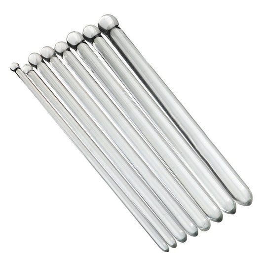 Clear Glass Smooth Male Urethral Plug Kit by BDStyle