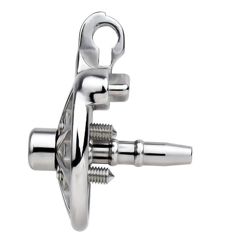Spike Mens Chastity Cage With Metal Urethral Catheter