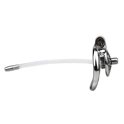 Spike Chastity Cage with Silicone Urethral Catheter