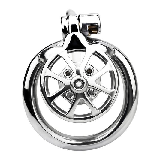 Spike Chastity Cage with Silicone Urethral Catheter