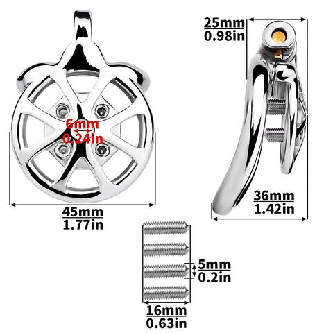 Spike Metal Mens Chastity Cage by BDStyle