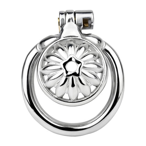 Sunflower Shape Steel Male Chastity Cage by BDStyle