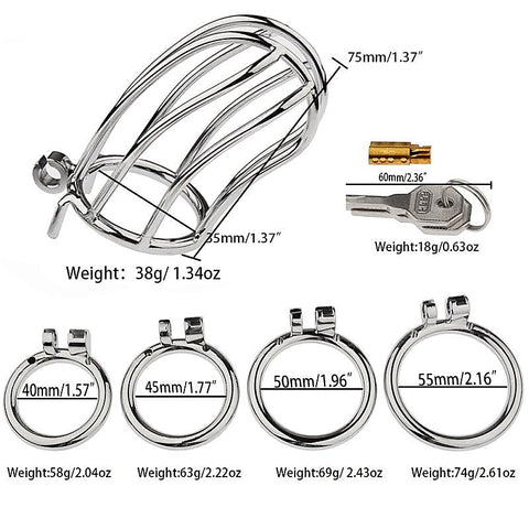 Classic Small Banana Male Chastity Cage By Bdstyle