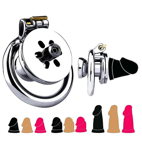 Stainless Steel & Silicone Male Chastity Bird Cage