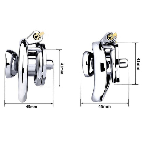 Stainless Steel & Silicone Male Chastity Bird Cage