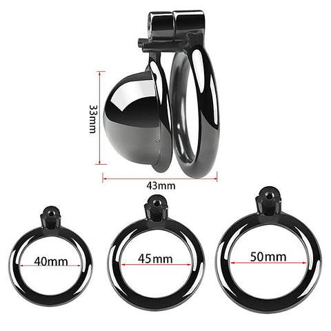 CB Chastity Lock Cock Cage Black by BDStyle