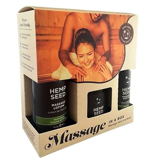 Hemp Seed Massage In A Box Guavalava by Earthly Body