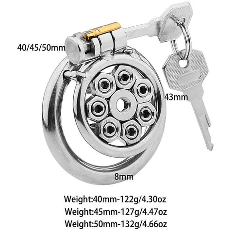 Spikes Flat Male Chastity Cock Cage by BDStyle