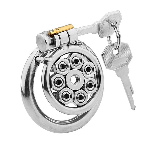 Spikes Flat Male Chastity Cock Cage by BDStyle