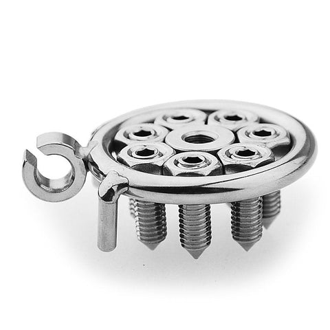 Spikes Flat Male Chastity Cock Cage by BDStyle