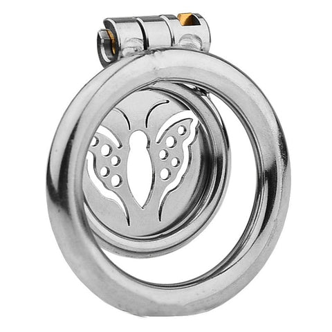 Butterfly Flat Metal Male Chastity Cage by BDStyle