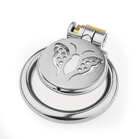 Butterfly Flat Metal Male Chastity Cage by BDStyle