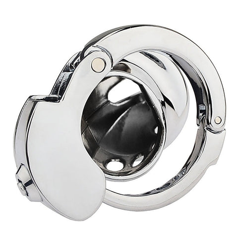 CB Mens Chastity Lock Cock Cage With Adjustable Ring