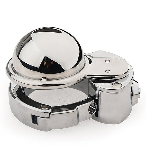 CB Mens Chastity Lock Cock Cage With Adjustable Ring