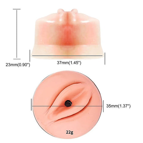 Fake Silicone Stainless Steel Male Chastity Cage With Bent