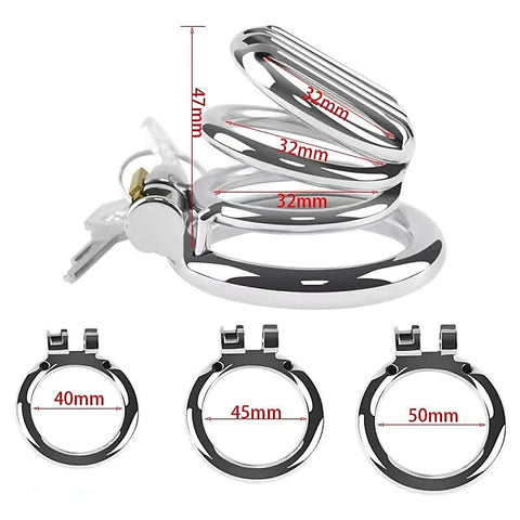 Plate Cage Male Chastity Device Large by BDStyle