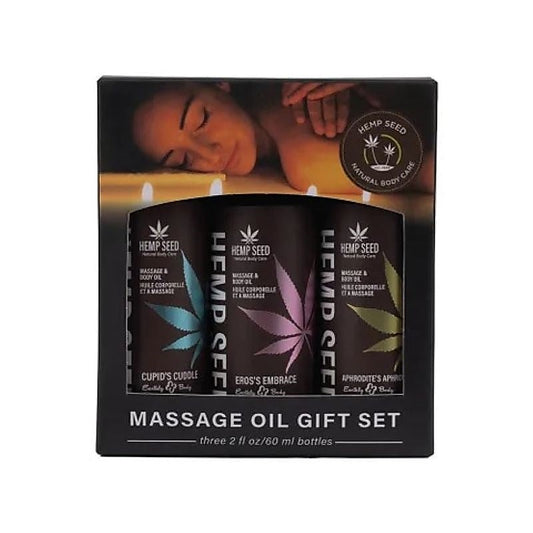 Hemp Seed Massage Oil Trio Gift Set by Earthly Body