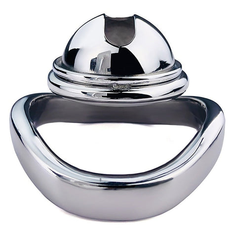Male Chastity Device Penis Cage With Bent Ring by BDStyle