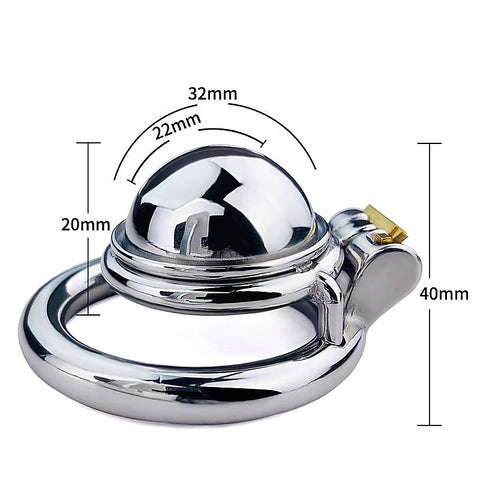 Male Chastity Device Penis Cage With Bent Ring by BDStyle