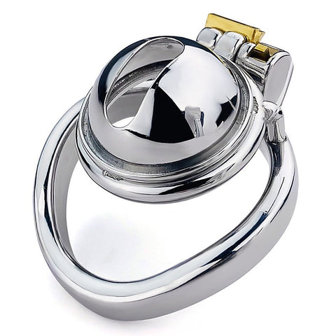 Male Chastity Device Penis Cage With Bent Ring by BDStyle