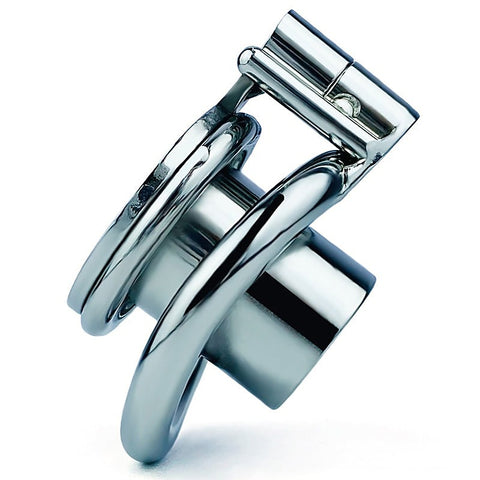 Double Screw Negative Male Chastity Cage With Catheter
