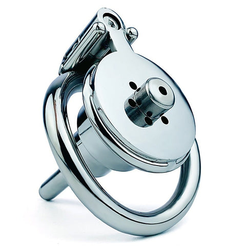 Double Screw Negative Male Chastity Cage With Catheter
